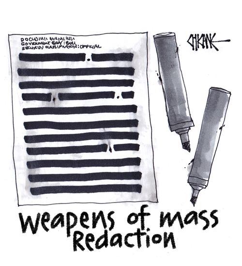 Weapens of Mass Redaction