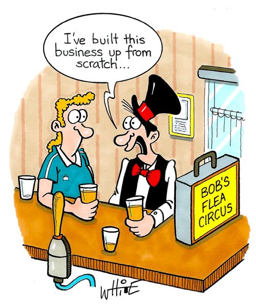 "I've built this business up from scratch. . . "