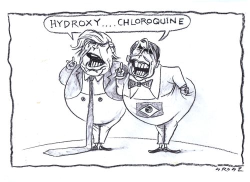 Trump & Bolsonaro tout Hydroxychloroquine