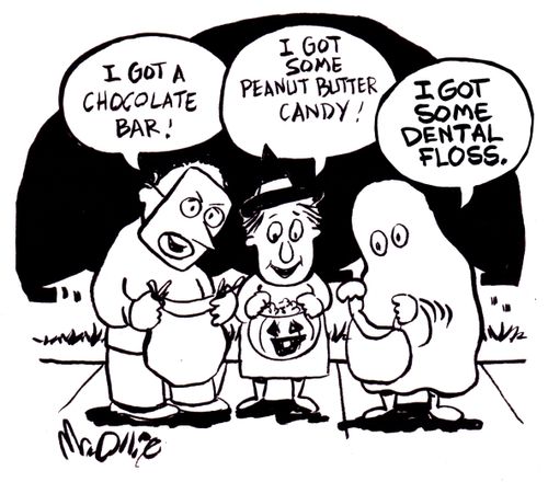 "I got some dental floss."