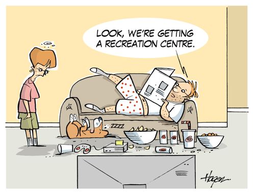 "Look, we're getting a recreation centre."