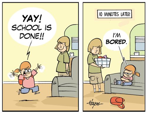 "Yay! School is done!!"