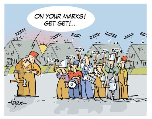 "On your marks! Get set!. . ."