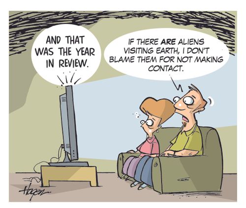 "If there are aliens visiting earth, I don't blame them for not making contact."