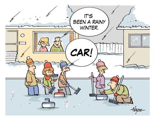 "It's been a rainy winter."