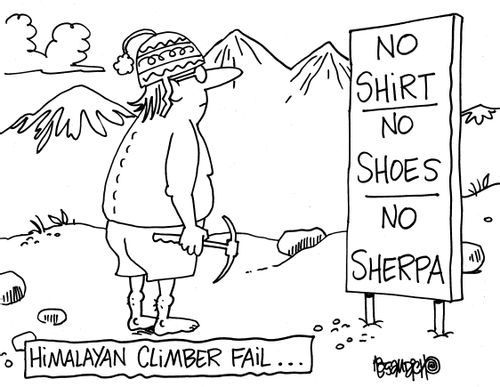 Himalayan Climbers Fail. . .