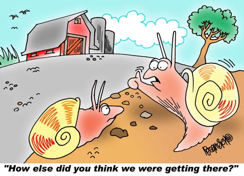 "How else did you think we were getting there?"