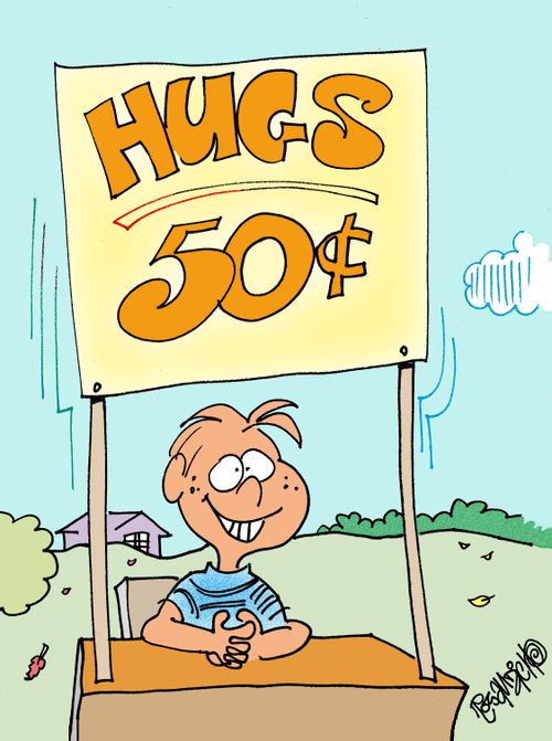 Hugs 50 cents