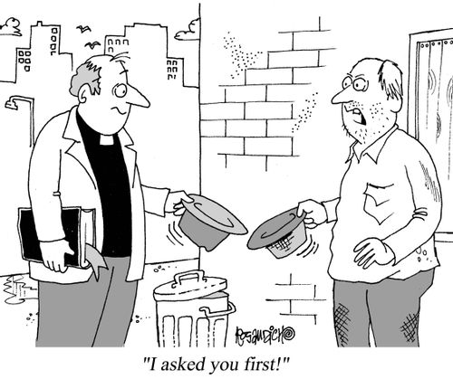 "I asked you first!"