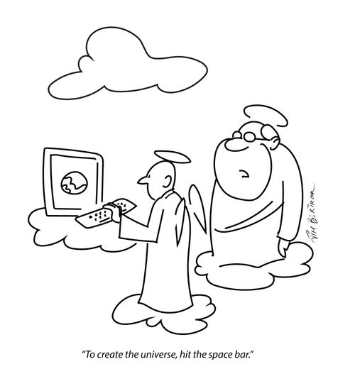 "To create the universe, hit the space bar."