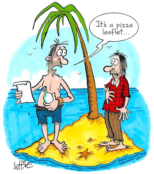 "It's a pizza leaflet..."