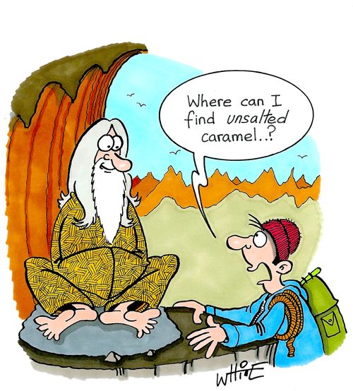 "Where can I find unsalted caramel. . .?"