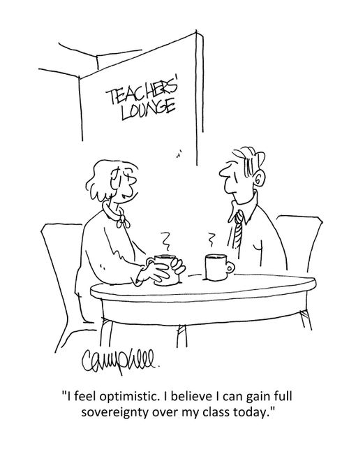 "I feel optimistic. I believe I can gain full sovereignty over my class today."