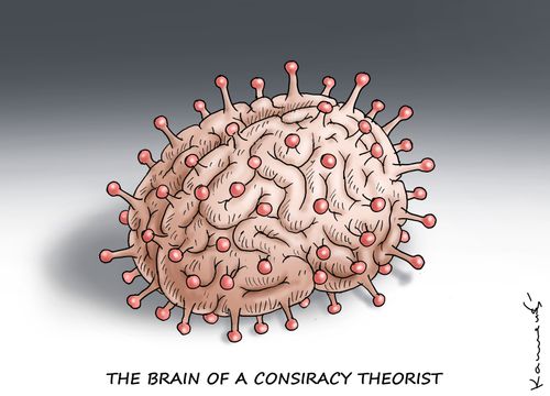 The brain of a conspiracy theorist