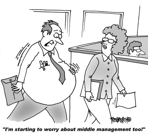 "I'm starting to worry about middle management too!"