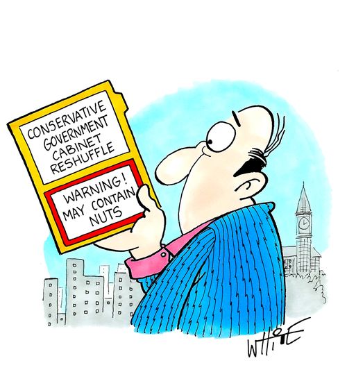 Conservative Government Cabinet Reshuffle: Warning! May Contain Nuts!