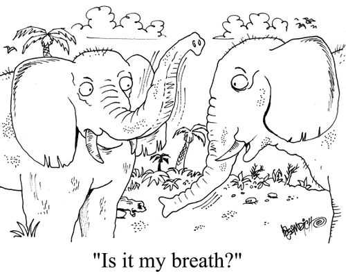 "Is it my breath?"