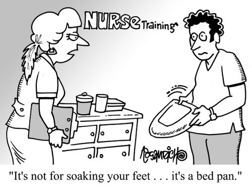 "It's not for soaking your feet. . . it's a bed pan."