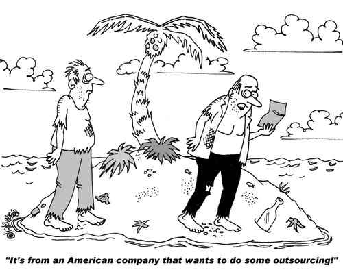 "It's from an American company that wants to do some outsourcing!"