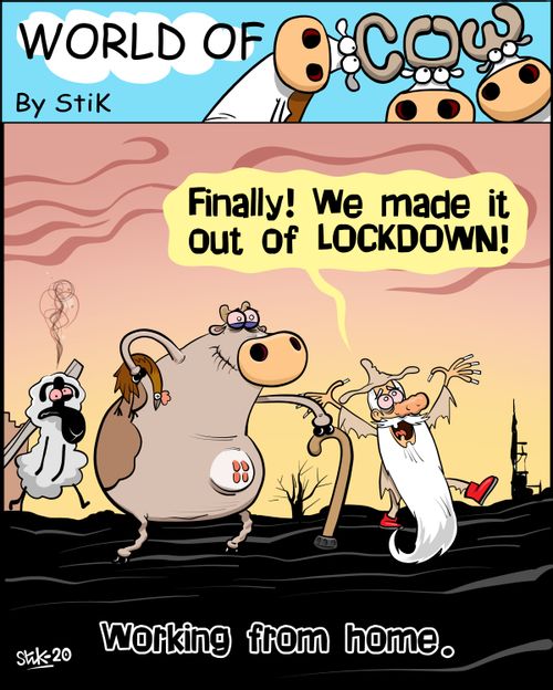 "Finally! We made it out of lockdown!"