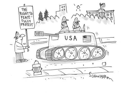 The right to peacefully protest
