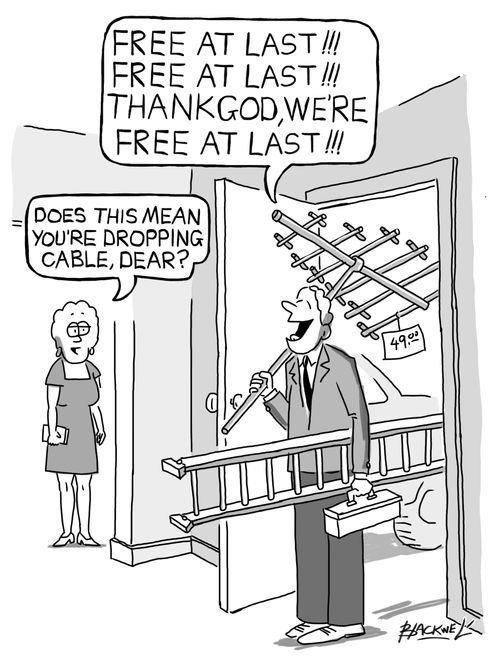 Finally free of cable TV costs