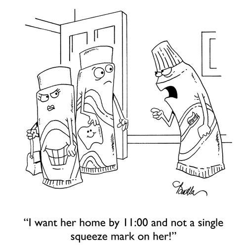 "I want her home by 11:00 and not a single squeeze mark on her!"