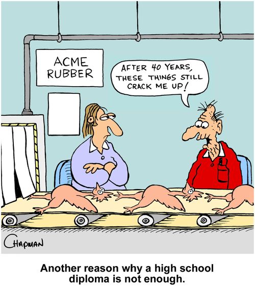 Another reason why a high school diploma is not enough.