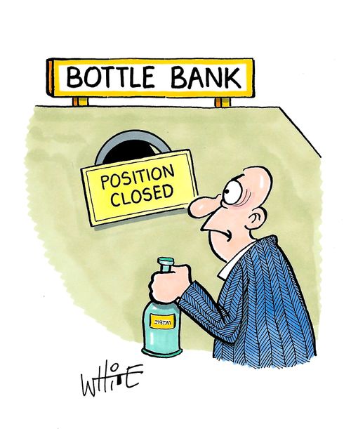Bottle Bank. . . Positioned Closed.