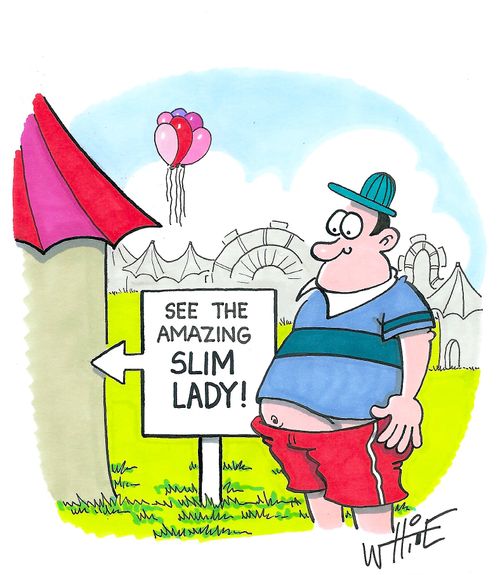 See the Amazing Slim Lady...