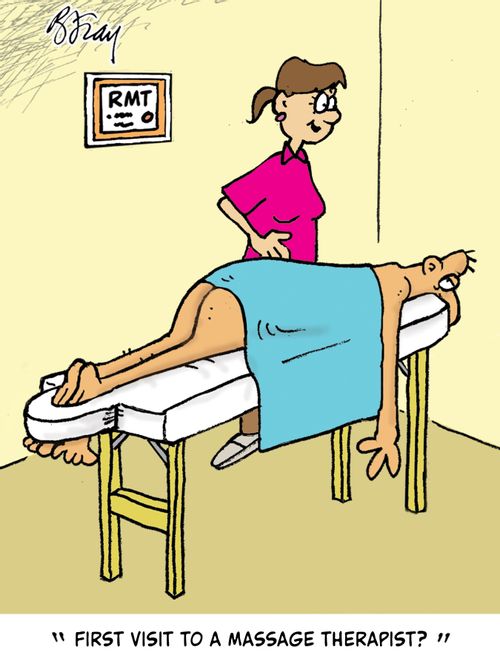 "First visit to a massage therapist?"
