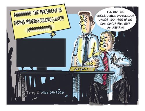 "I'll bet he takes other dangerous drugs too! See if we can catch him with an aspirin!"