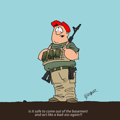 "Is it safe to come out of the basement and act like a bad-ass again?!"