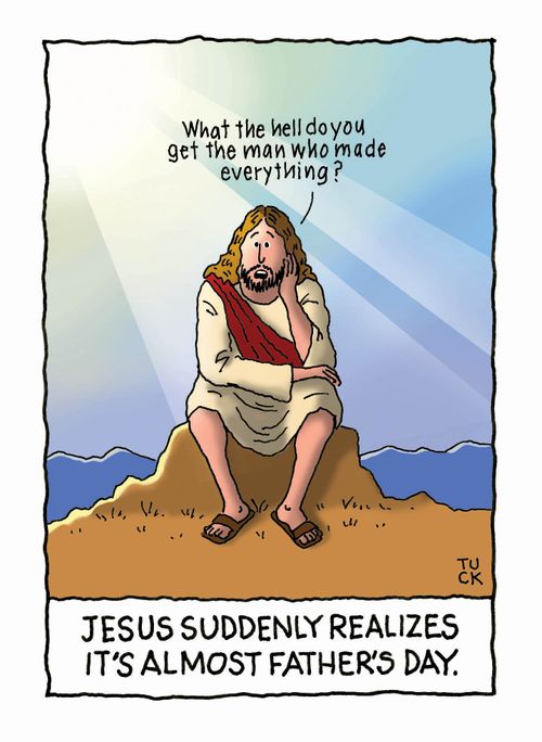 Jesus Suddenly Realizes It's Almost Father's Day