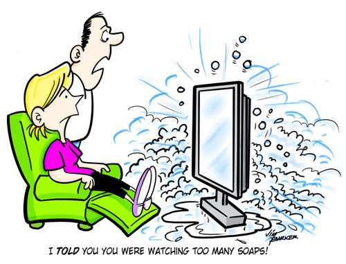 "I told you you were watching too many soaps!"