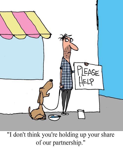 "I don't think you're holding up your end of our partnership."