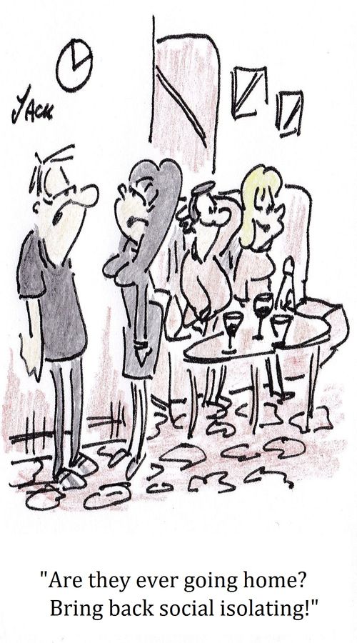 "Are they ever going home? Bring back social isolating!"
