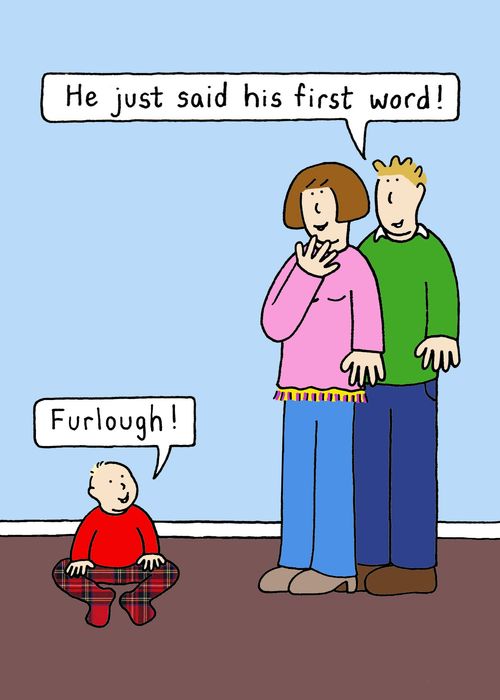 "He just said his first word!"