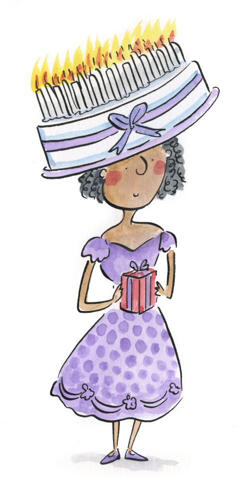 Birthday cake hat