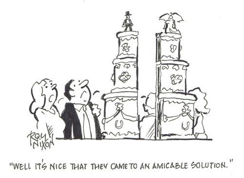 "Well it's nice that they came to an amicable solution." 