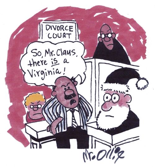 "So Mr. Claus, there is a Virginia!"