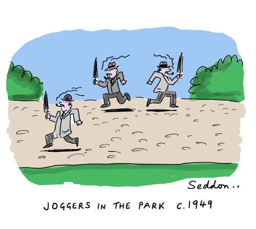 Joggers in the Park c.1949