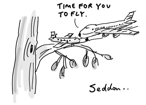 "Time for you to fly."