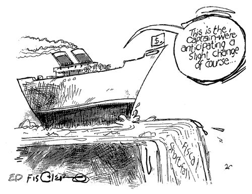 "This is the captain - we're anticipating a slight change of course."