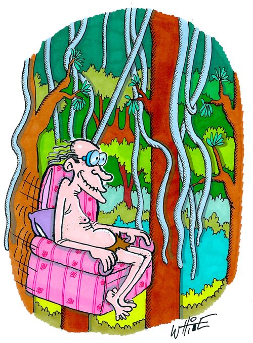 Elderly Tarzan...