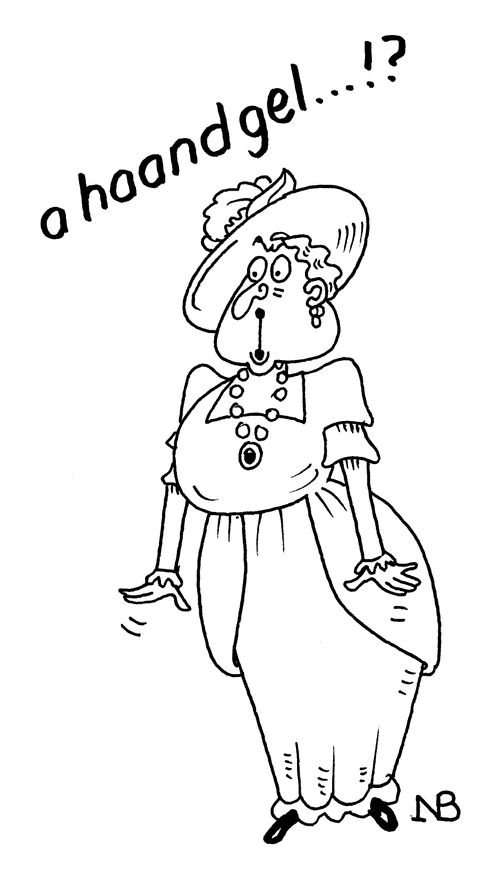 "A haand gel...!?"