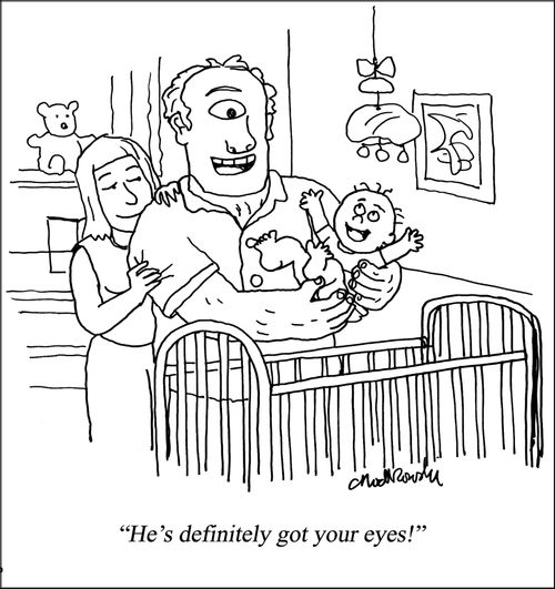 He's definitely got your eyes!"