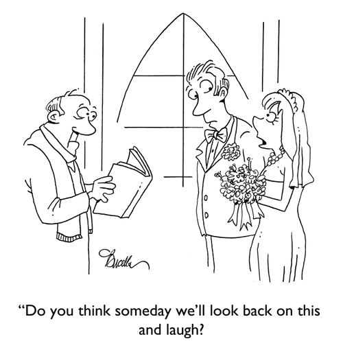 "Do you think someday we'll look back on this and laugh?"