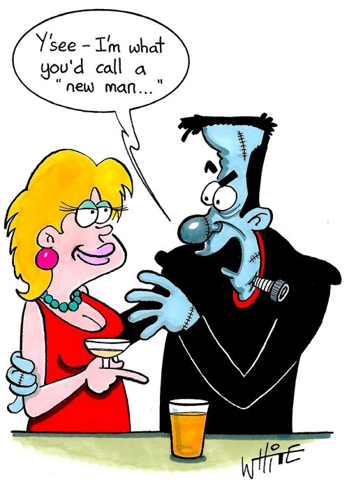 "Y'see - I'm what you'd call a 'new man...'"