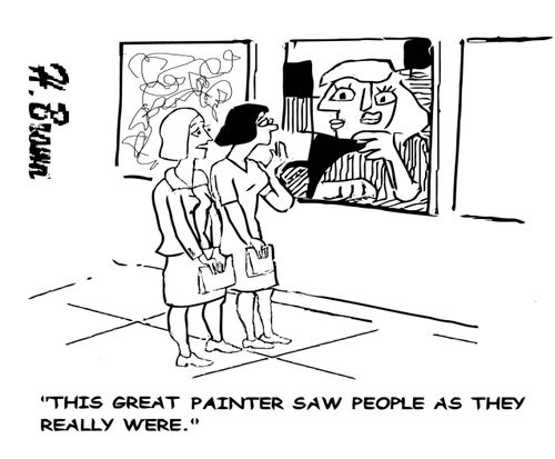 "This great painter saw people as they really were."
